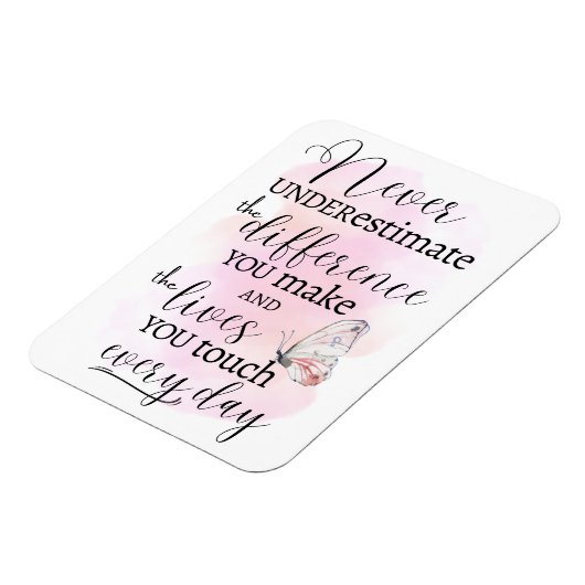 自分が作る違いを決して過小評価しない マグネット (左側)