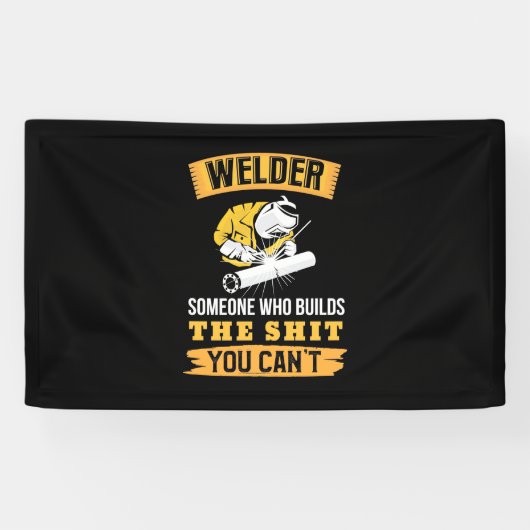 自分が作れない人を歓迎する 横断幕 (横)