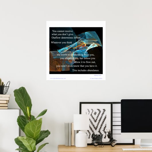 自分が受け取らないものは受け取れ与えない。 ポスター (ホームオフィス)