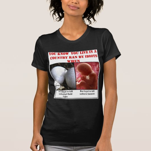 自分が国に住んでいるのは、ばか走者が知っている Tシャツ (正面)