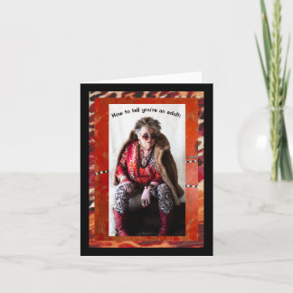 自分が大人もしだとユーモラスに知る カード