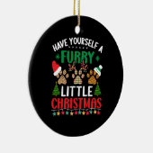 自分が少し怒り狂うクリスマスを過ごす セラミックオーナメント (右)