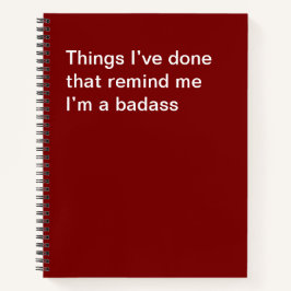 自分が悪人だと思い出させたことがある ノートブック