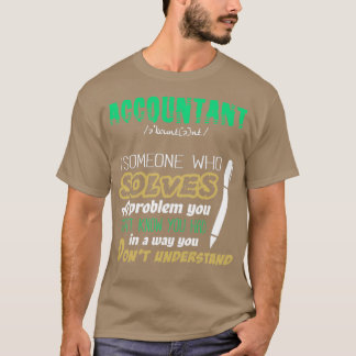 自分が抱えていた問題を解決する会計士 Tシャツ