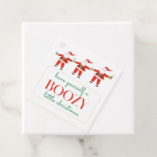 自分が楽しい小さなクリスマスラベルを持つ フェイバータグ (インサイチュ)