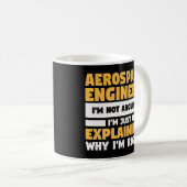 自分が正しい理由を説明しているだけではない コーヒーマグカップ (正面右)