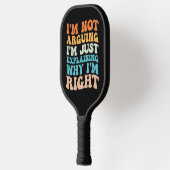 自分が正しい理由を説明しているだけではない ピックルボールラケット (左)