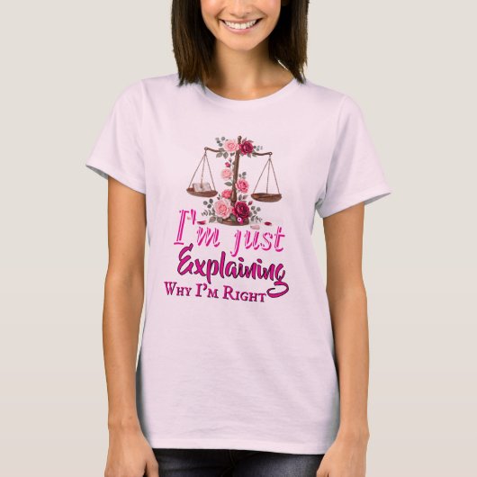 自分が正しい理由Tシャツ Tシャツ (正面)