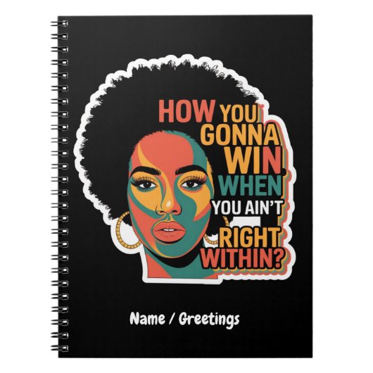 自分が正しくない場合に勝つ方法 ノートブック (正面)