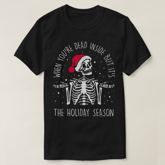 自分が死んでホロダ以外の時の骸骨 Tシャツ (デザイン正面)