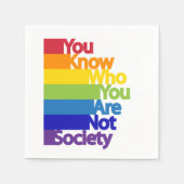 自分が社会ではない人を知っている スタンダードカクテルナプキン (正面)