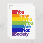 自分が社会ではない人を知っている ポストカード (正面/裏面)