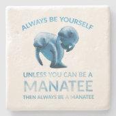 自分が経営者になれないかぎり自分でいなさい ストーンコースター (正面)