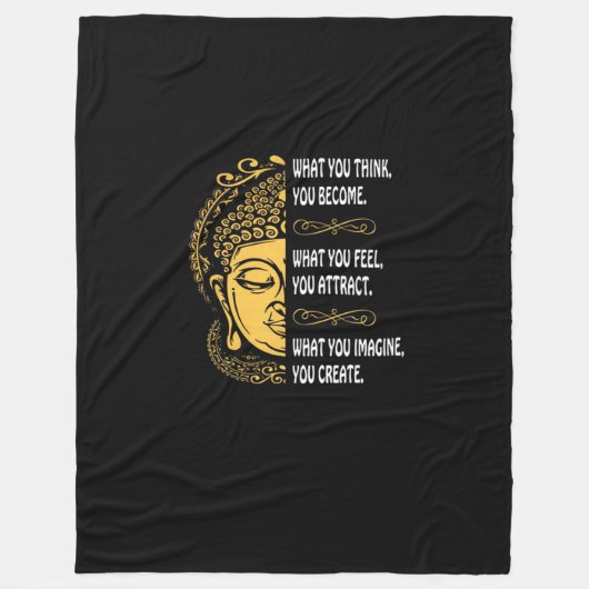 自分が考え何になったか フリースブランケット (正面)