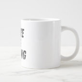 自分が間違っていることを証明する | やる気を起こさせるはっきりしたタイポグラフィ ジャンボコーヒーマグカップ (右)