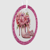 自分きらきら光るのハイヒール オーナメント (正面)