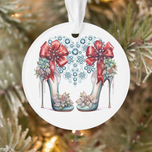 自分きらきら光るのハイヒール オーナメント (ツリー)