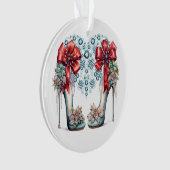 自分きらきら光るのハイヒール オーナメント (正面)