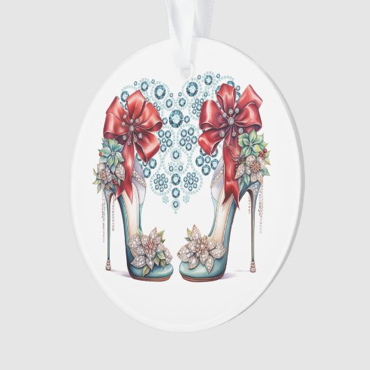 自分きらきら光るのハイヒール オーナメント (正面)