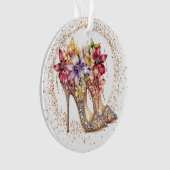 自分きらきら光るのハイヒール オーナメント (正面)