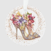 自分きらきら光るのハイヒール オーナメント (正面)