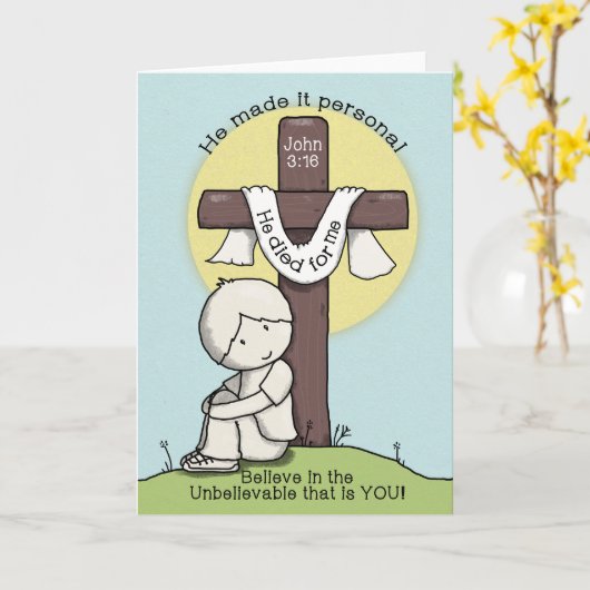 自分ごととして受け止めて カード (黄色い花)