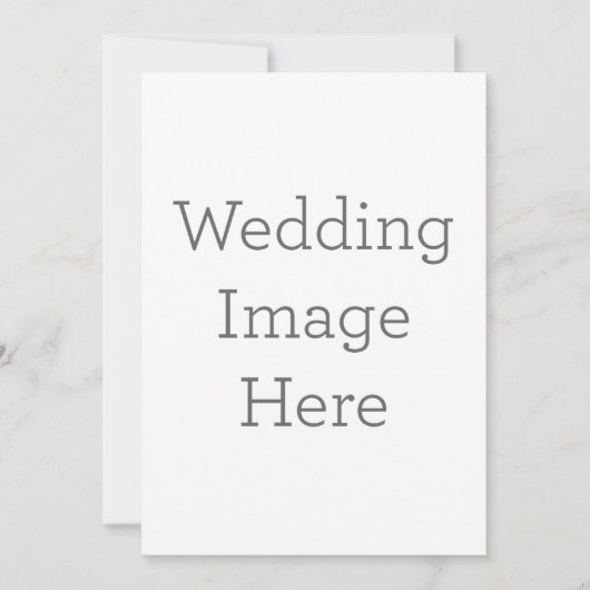 フラット招待状, サイズ: 12.7cm x 17.8cm, ペーパー: シグネチャーマット, 封筒: ホワイト (正面)