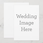 フラット招待状, サイズ: 12.7cm x 17.8cm, ペーパー: シグネチャーマット, 封筒: ホワイト (正面/裏面)