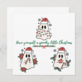 自分たちのクリスマスを少し怖く楽しんで 招待状 (正面/裏面)