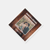 自分たちの写真で作るウェディングプライズ スタンダードカクテルナプキン (角)