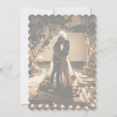 自分たちの写真を使ったフェードした結婚式の招待状 招待状 (裏面)