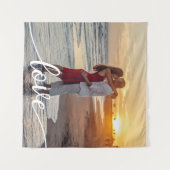 自分たちの愛を創造しよう ロマンチックなカップルフォト タペストリー (正面(横))