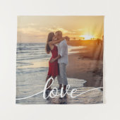 自分たちの愛を創造しよう ロマンチックなカップルフォト タペストリー (正面)