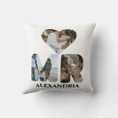 自分たちのMr. and Mrs. フォトを作成 - カップルのマッチング写真 クッション (裏面)