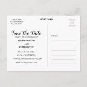 自分たちのSave the Dateの写真を作成 案内ポストカード (裏面)