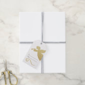 自分だけのきらきら輝く金の天使を作ろう ギフトタグ (より糸付き)