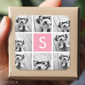 自分だけのインスタグラムコラージュカスタムモノグラムを作成 スクエアシール