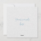 自分だけのウサギと卵をワイルドフラワーで作成 シーズンカード (裏面)