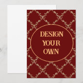 自分だけのエレガントをデザイン 招待状 (正面/裏面)