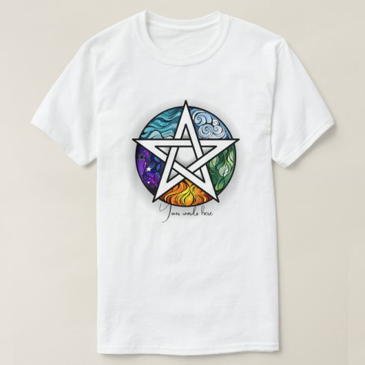 自分だけのエレメンタルペンタクルを作成 Tシャツ (デザイン正面)