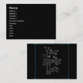 自分だけのオリジナルを作成 - カスタマイズしよう 名刺 (正面/裏面)