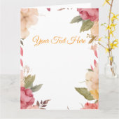 自分だけのオリジナルを作成 カード (黄色い花)