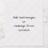 自分だけのオリジナルを作成 ワインラベル (シングルラベル)