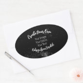 自分だけのオリジナルを作成 楕円形シール (封筒)