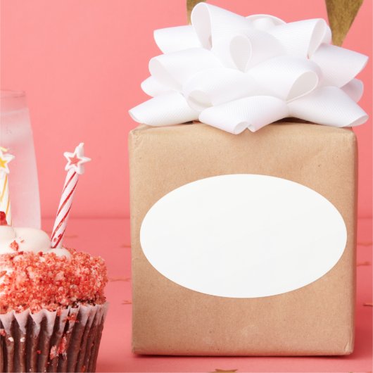 自分だけのオリジナルを作成 楕円形シール (パーティー)