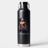 自分だけのオリジナルデザイン - 名前と写真をカスタマイズ ウォーターボトル (正面)
