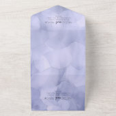自分だけのオリジナルパープルインディゴ背景を作成 オールインワン招待状 (外側)