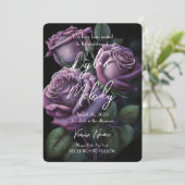 自分だけのオリジナルパープルローズを作成 招待状 (スタンド正面)