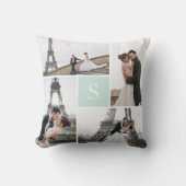 自分だけのオリジナルモノグラム5枚写真ギャラリーを作成 クッション (正面)