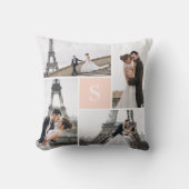 自分だけのオリジナルモノグラム5枚写真ギャラリーを作成 クッション (正面)